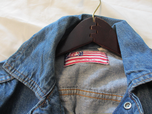Blue Jean Jacket: Dee Cee Pleated, size small. 1960s - Picture 3 of 5