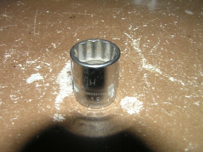 Snap On 18MM Socket 3/8'' Drive 12 Point FM18 Old Script
