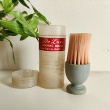 Vintage Ajanta Fraser De Luxe Shaving Brush In Case Old Shaving Collectible V30