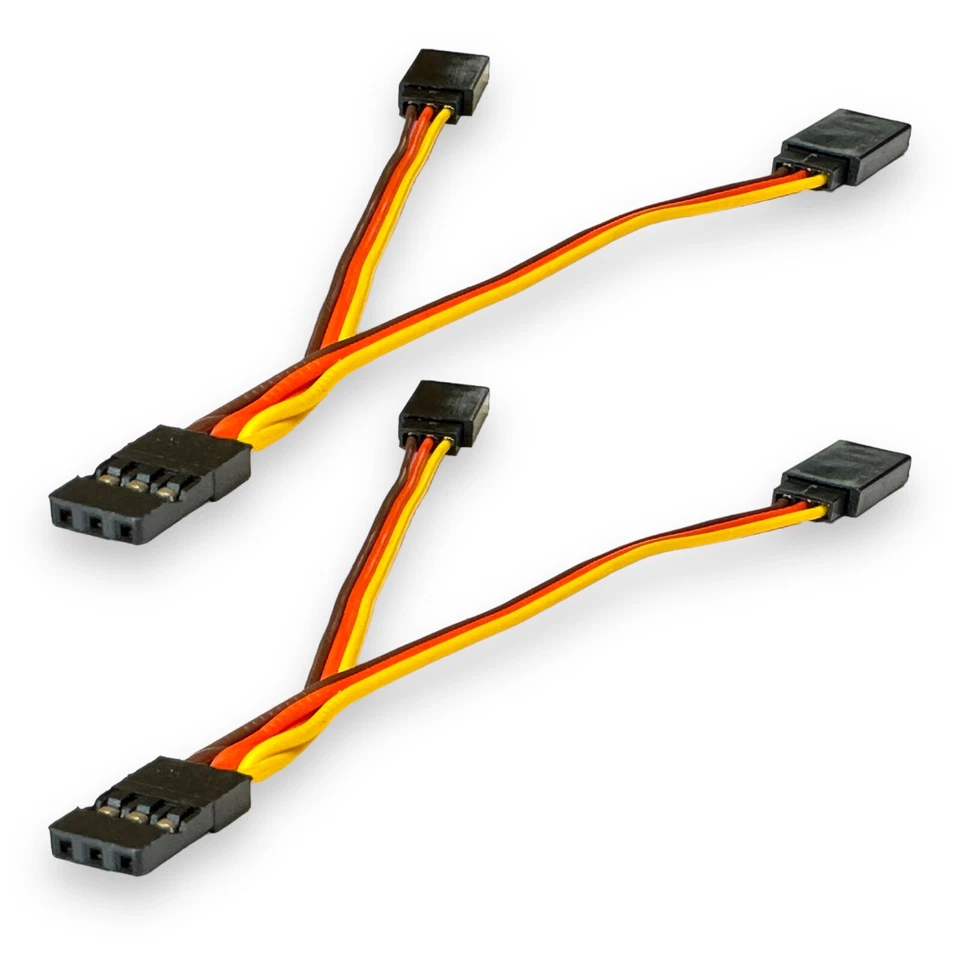 ✅ 2x 10cm Y-Servokabel JR Servo Kabel Y-Kabel Verlängerung Splitter RC 26AWG ✅ - Bild 4 von 4