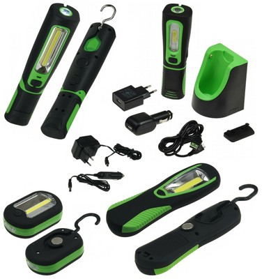 Taschenlampe wiederaufladbare Akku LED Taschenlampe Mini 12V Auto Grün Lampe