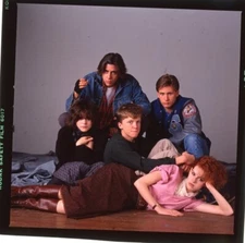 Breakfast Club Molly Ringwald Ally Sheedy Emilio Estevez Cast 2 1/4 Transparency