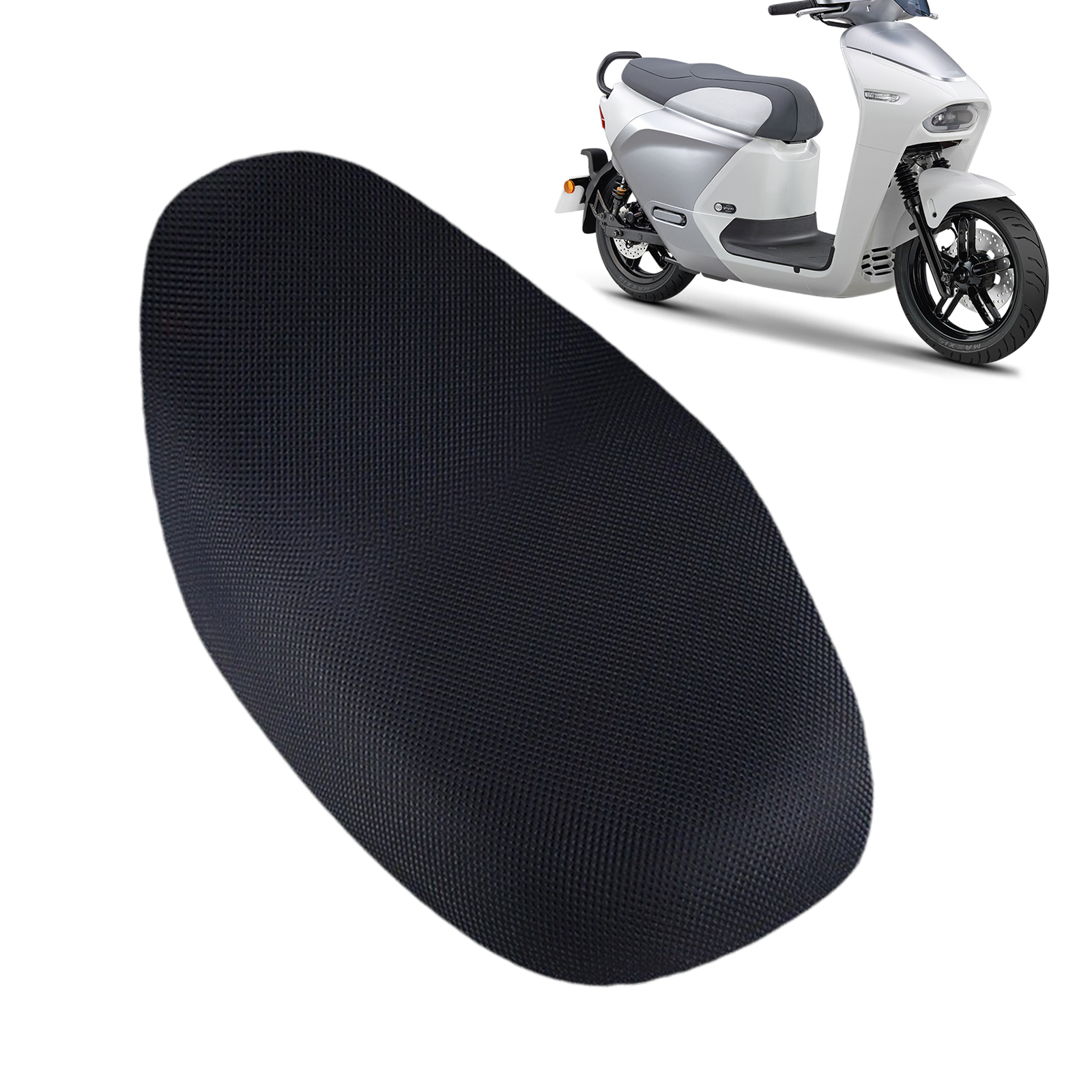 Cooling Motorcycle Seat Cover 3D Mesh Protector Cushion Breathable Sunscreen Mat