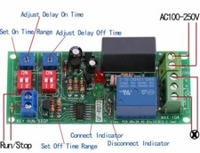 Adjustable ON/OFF Delay Relay switch Infinite Loop Cycle Time Timer, 220V,230V 