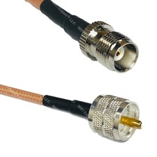 RG400 TNC FEMALE to PL259 UHF Male RF Cable FAST-SHIP LOT