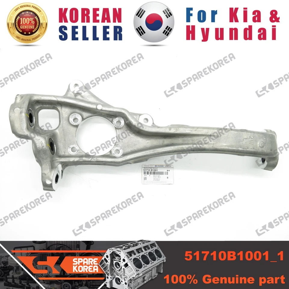 Eje delantero nudillo genuino/OEM 51710B1001, LH para Hyundai Genesis 14 / G80 Foto 2 de 2