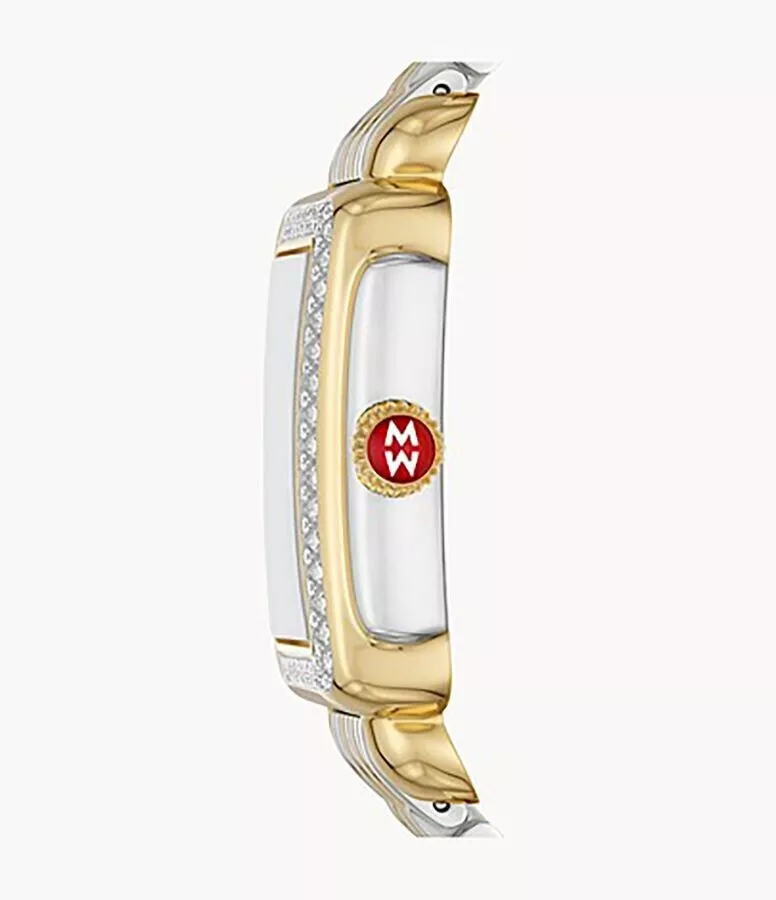 Michele Deco Madison Diamond Two Tone Roman Numeral Dial Watch