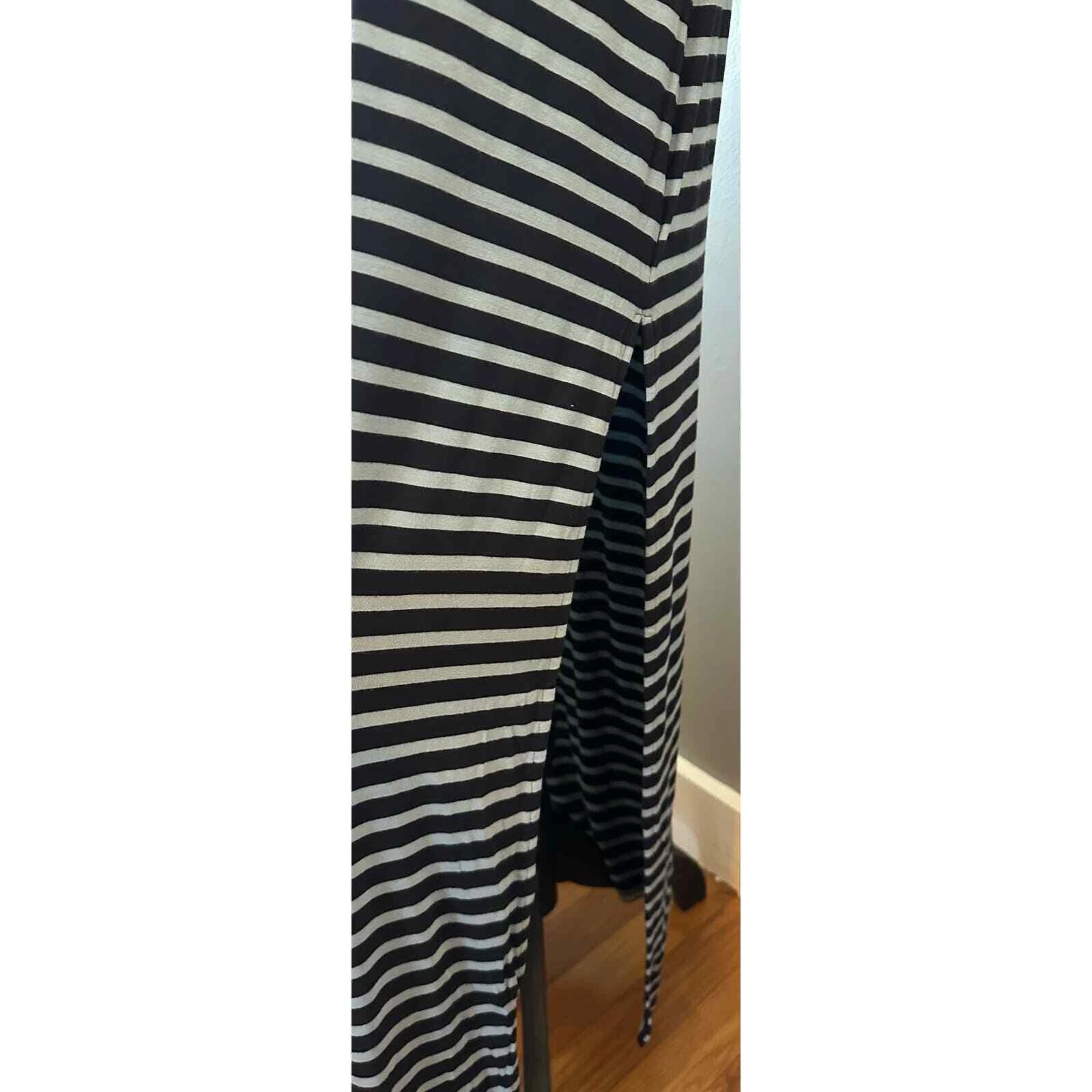 Maxi abito Michael Kors blu navy a righe