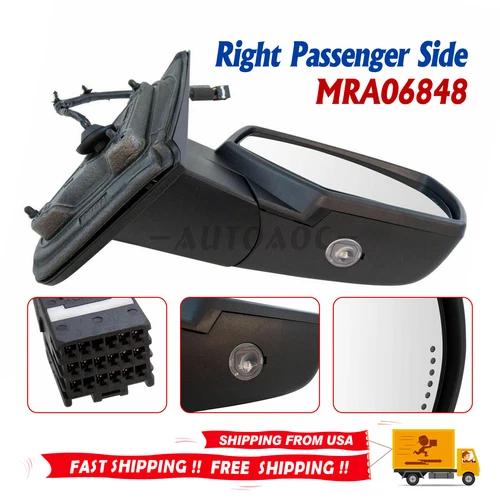 Right Side Mirror Power Folding Heated Memory Signal For  Chevy GMC 2014-2018 US