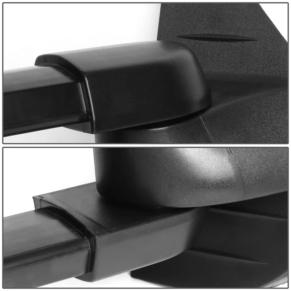 ДЛЯ 2007-2014 CHEVY SILVERADO ПАРА ЧЕРНЫЙ РУЧНОЙ БУКСИРОВКИ ЗЕРКАЛА + СВЕТОДИОДНЫЙ ЯНТАРНЫЙ СИГНАЛ - Изображение 4 из 4