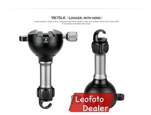 Leofoto YB-75LK Leveling Base with Handle for 75mm Bowl | Arca Clamp