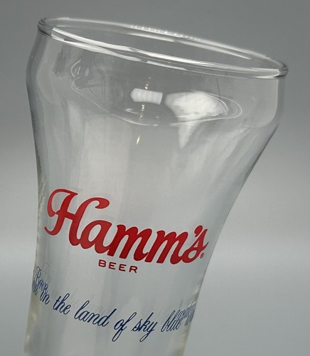 Hamms Beer Sham Glass / Vtg Tavern Barware Advertising / Man Cave Bar Decor Gift - Picture 7 of 11