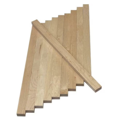 Maple Hardwood Board 1x2x24 S4S Lumber 10 Pack Unfinished Craft Wood Trim
