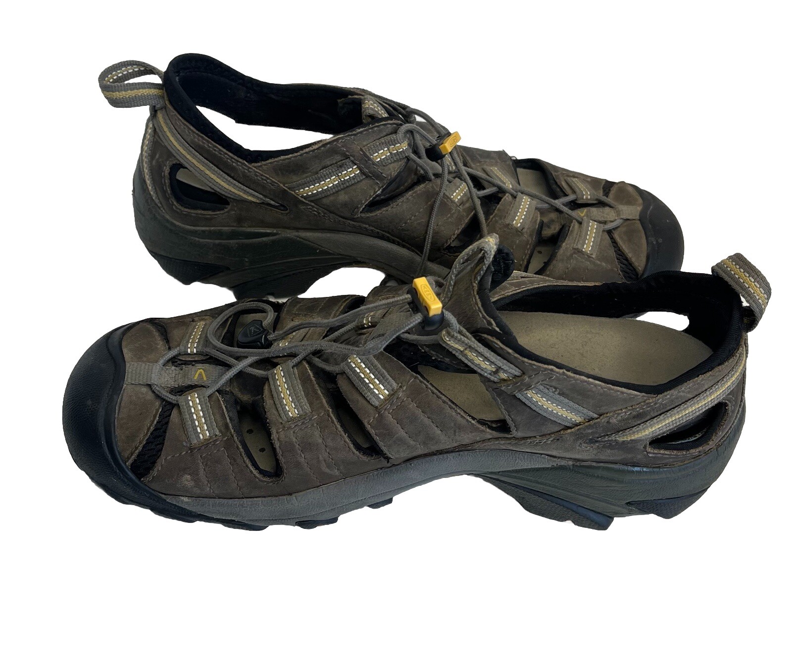 Sandali Keen Arroyo II in pelle marrone impermeabili da escursionismo pescatore uomo taglia 11