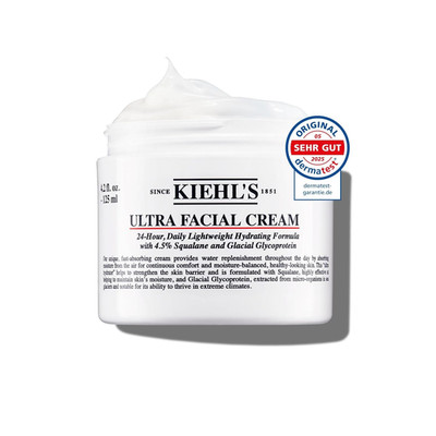 KIEHL'S Ultra Facial Cream, Pflegende, Leichte Gesichtscreme Mit Squalan Und Gly