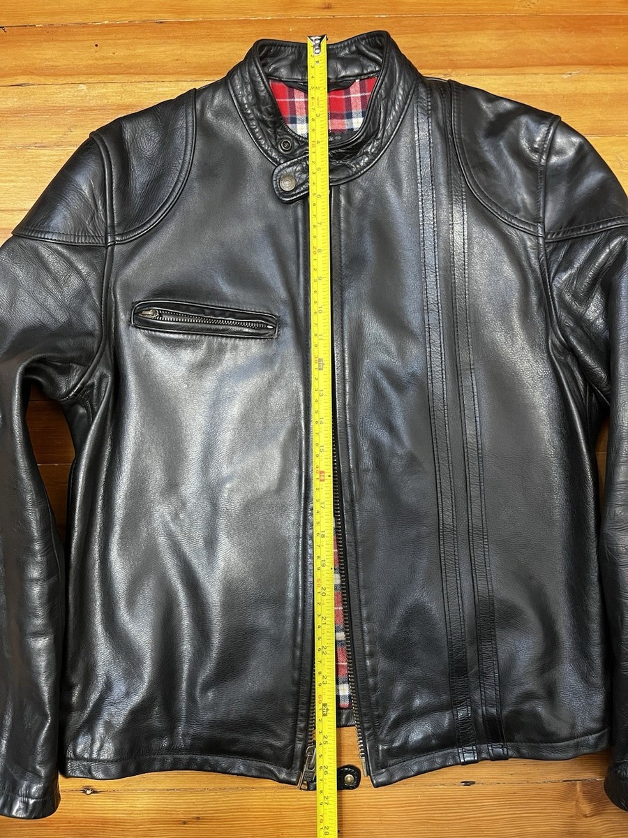 Schott NYC 664 Single Riders Cafe Racer Cowhide/Steerhide Jacket