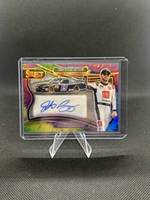 2025 Select Trackside Action Signatures Auto Tie-Dye Prizm /25 Justin Bonsignore