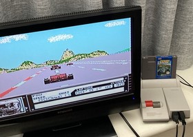 NES ~ TURBO RACING ~ Nintendo Game 3 Screw NES-44-AUS Game Cart Only Pal A