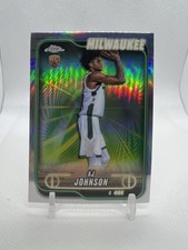 2025 Aj Johnson Rookie Topps Refractor 3 Card Lot Bucks RC