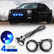 4xBLUE LED Light Raptor Style Front Grille Light Kit for  Ranger 2019-2023