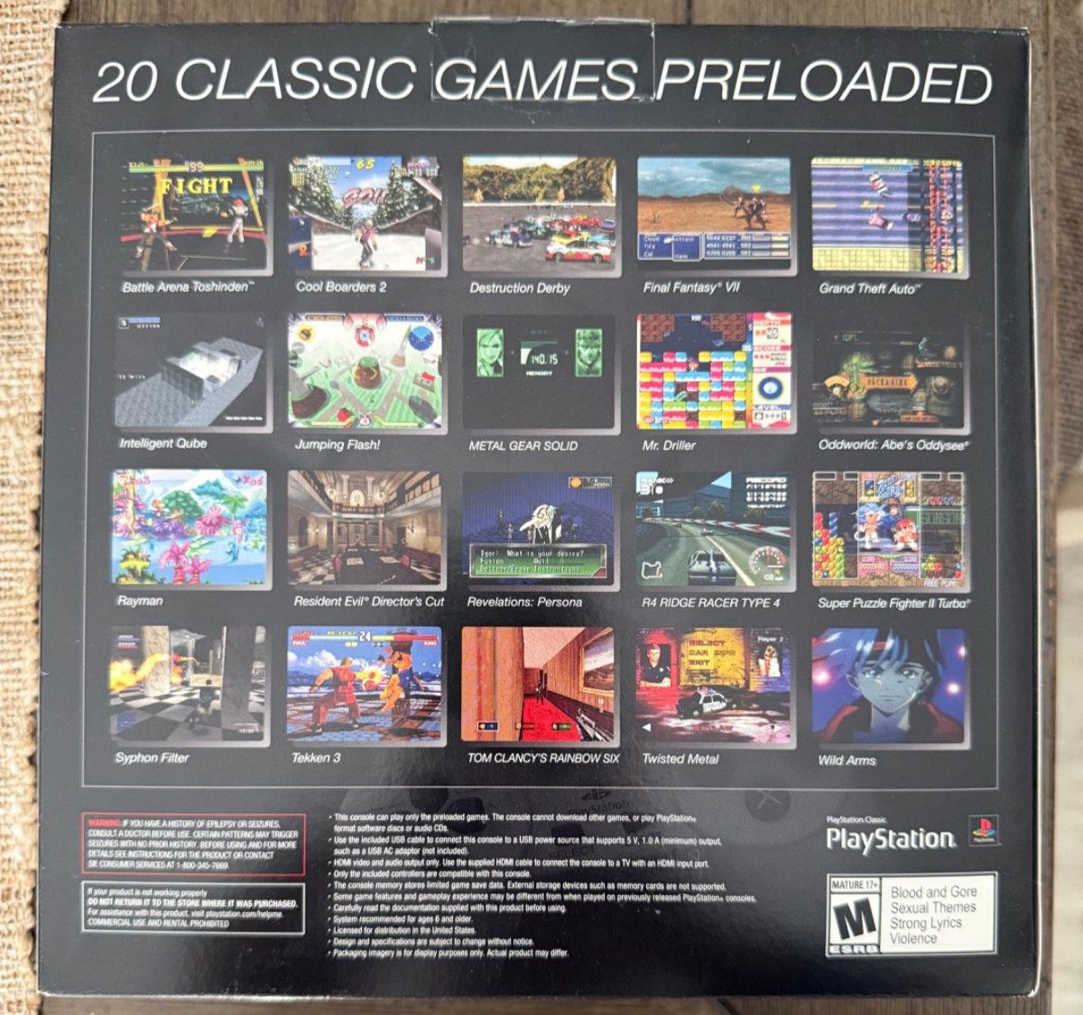 Sony PlayStation Classic Gray Console (3003868) for sale