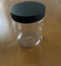 5 Pack 4 oz Clear Plastic Jars with Lids - Small Containers for lotion