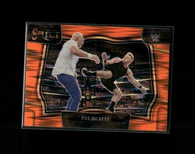 2023 Panini Select WWE Pat McAfee #283 Orange Flash prizm