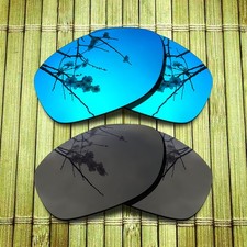 Black Blue Replacement Lens for-Costa Del Mar Fisch Polarized