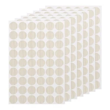 7 PCS Self-Adhesive Screw Hole Sticker 0.83" White Texture Screw Hole Cover