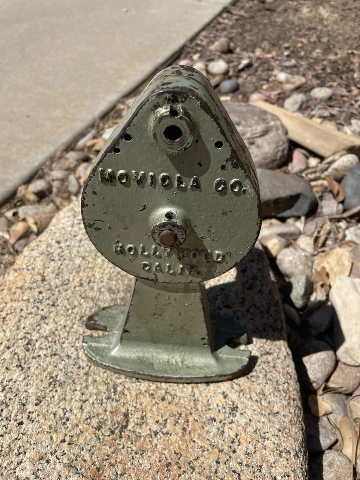 Antigua rebobinadora de película Moviola de colección Hollywood California Foto 3 de 4