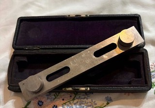 Vintage Taft Peirce SINE BAR w/Old Case Machinist