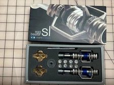NEW IN BOX Crank Brothers Candy SL Egg Beater Clipless Pedals Dark Grey and Blue
