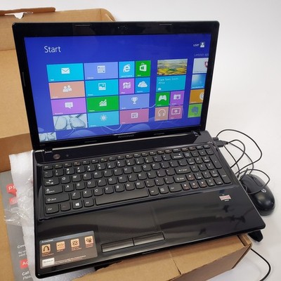 Lenovo G585 15.6'' Laptop AMD E1 4GB RAM 250GB HDD PSU Mouse Box Parts Repair