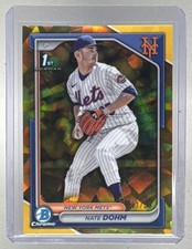 Nate Dohm 2024 Bowman Chrome Draft Sapphire #BDC-101 Gold 1st RC /50