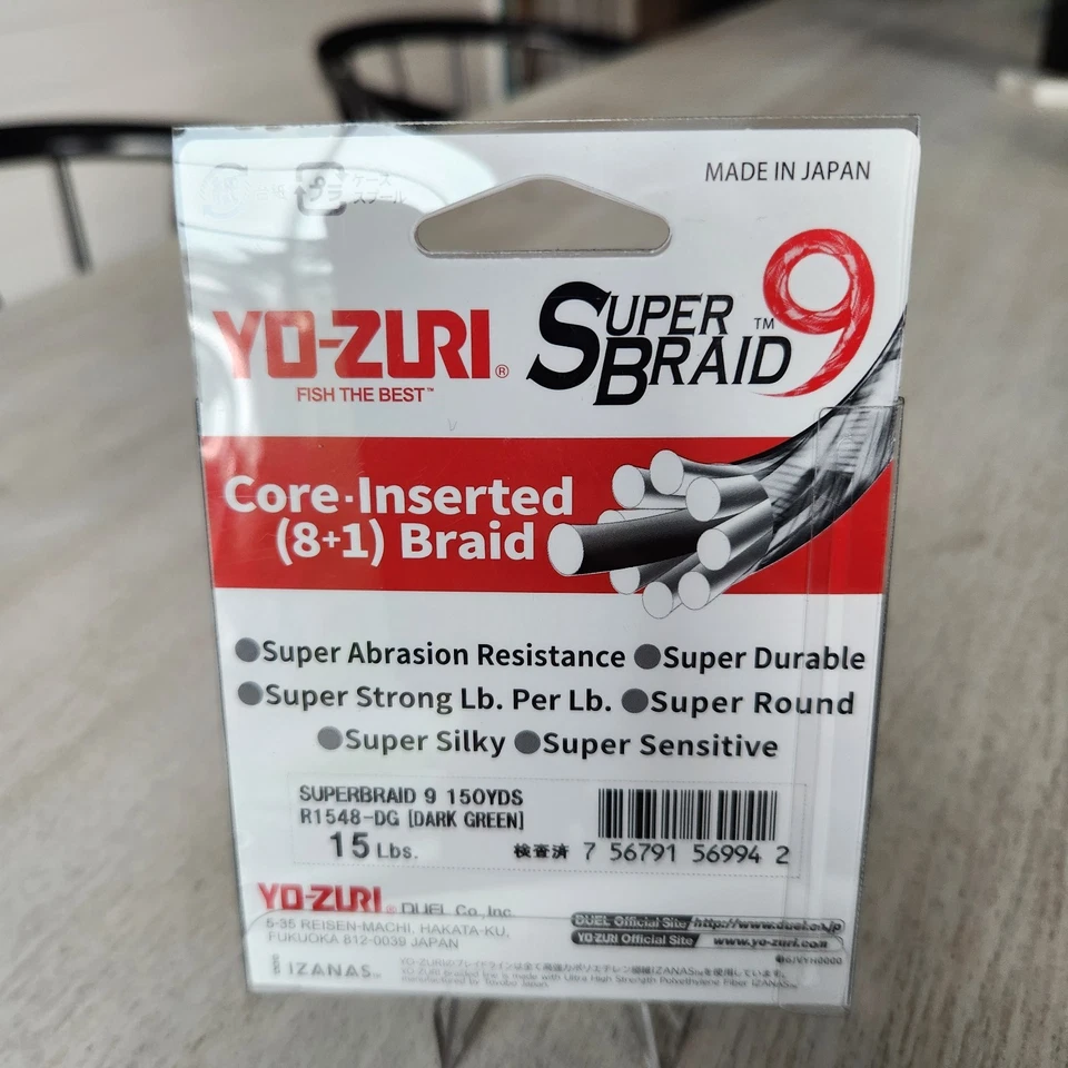 Nuevo Yo-Zuri Super Trenza 15 lb 150 yd Verde Oscuro YOZURI 15lbs 150yds Foto 2 de 2