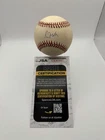 Greg Maddux Signed 1995 World Series Baseball JSA Certified Autograph Tough Auto