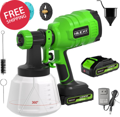 Cordless Paint Sprayer for Furniture & Small DIY Projects, 21V Battery Powered S