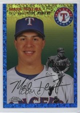 2023 Chrome Platinum Anniversary Blue Mini-Diamond Refractor Mark Teixeira 16o7