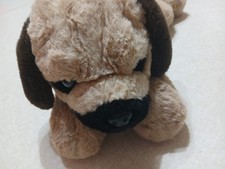 FAO Schwarz Plush Puppy Dog 12" Brown Black