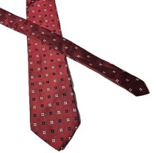 VTG BROOKS BROTHERS Makers PURE SILK Neck Tie Red USA MADE EUC