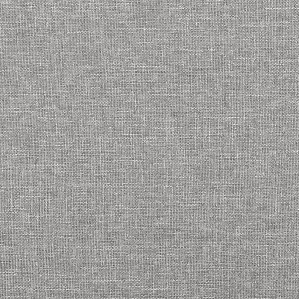vidaXL Giroletto Grigio Chiaro 200x200 cm in Tessuto foto 5