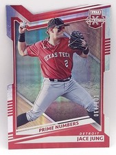 2022 Panini Elite Extra Edition #12 Jace Jung Prime Numbers C /201 Die-cut 