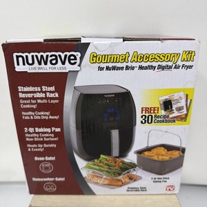 NuWave Brio gris 3 qt Air Kit d'accessoire de Fryer
