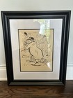 GEORGE GROSZ LITHOGRAPH FRAMED GERMANY 1893-1959 PENCIL SIGNED — photo 1