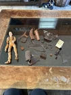 Vintage 1965 Marx Toys Johnny West 13” Cowboy W/ Accessories & Parts
