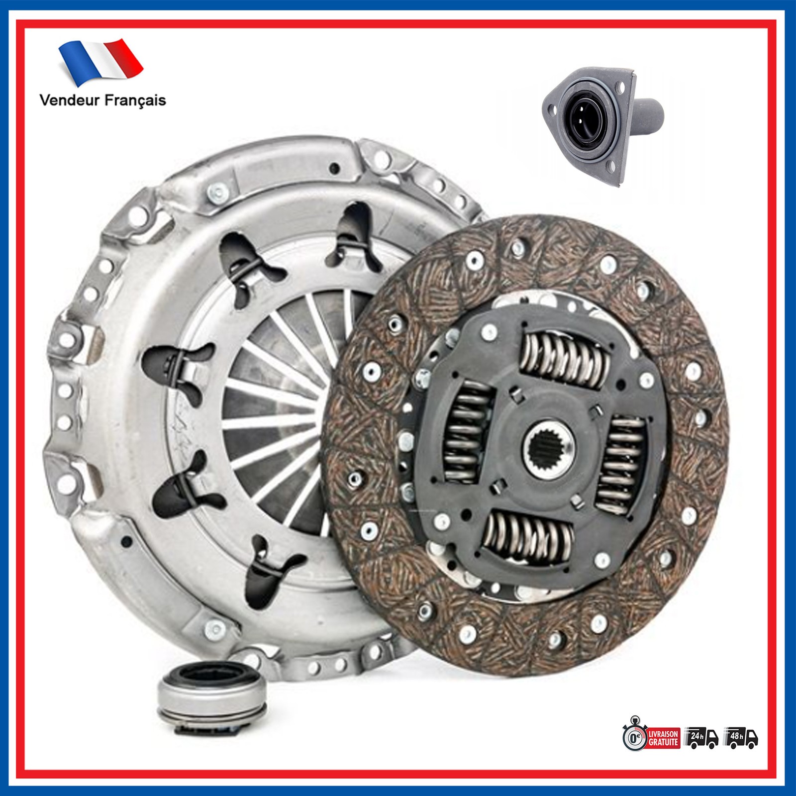 Embrayage complet Peugeot 206 résout les vibrations de pédale et bruits de boîte