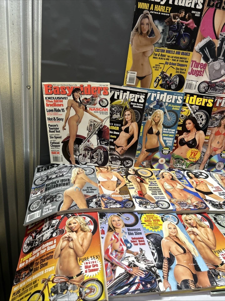 LOT OF 25 VINTAGE BIKER MAGAZINES EASYRIDERS COLLECTOR - Image 2 of 4