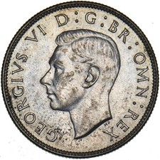 1945 Florin - George VI British Silver Coin - Very Nice