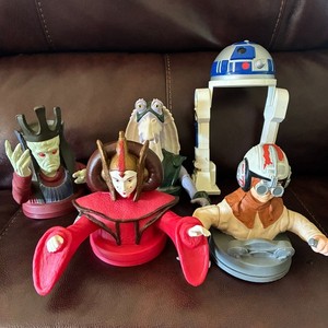 Star Wars Episode 1 Toppers Queen Amidala Anakin R2D2 Cpt Tarpais Nute Gunray