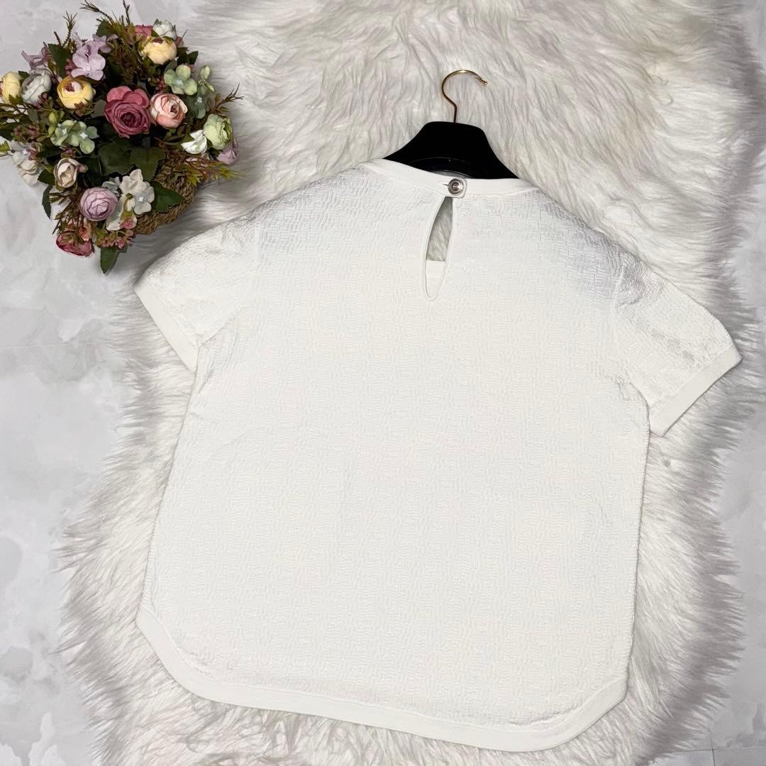 CHANEL Authentic COCO Decorative Button Short Sle… - image 3